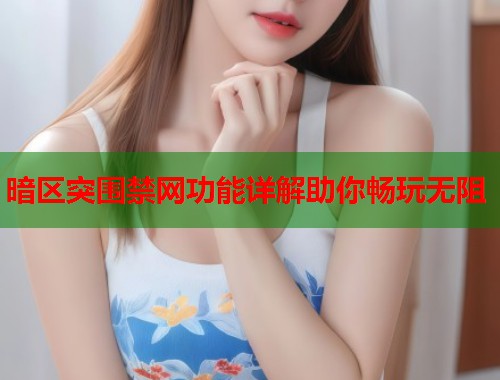暗区突围禁网功能详解助你畅玩无阻