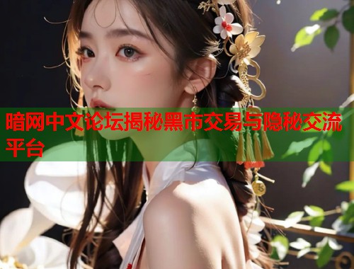 暗网中文论坛揭秘黑市交易与隐秘交流平台