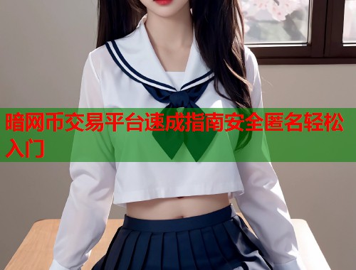 暗网币交易平台速成指南安全匿名轻松入门