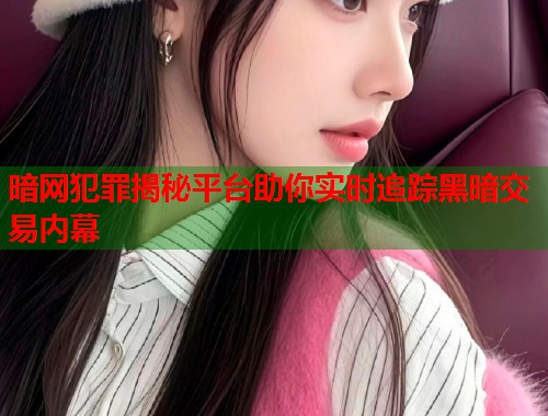 暗网犯罪揭秘平台助你实时追踪黑暗交易内幕