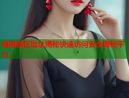 暗网禁区地址揭秘快速访问安全隐秘平台