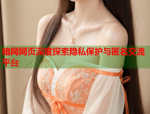 暗网网页深度探索隐私保护与匿名交流平台  第2张