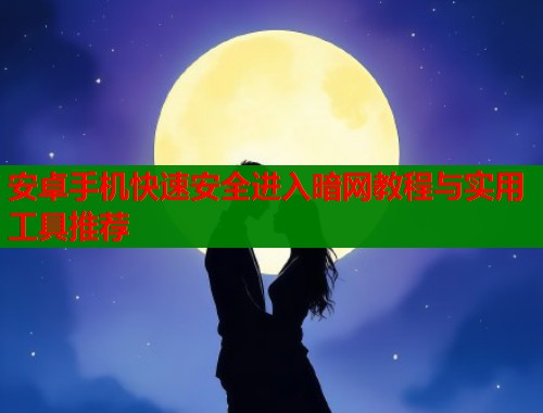 安卓手机快速安全进入暗网教程与实用工具推荐