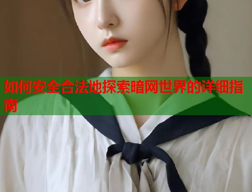 如何安全合法地探索暗网世界的详细指南