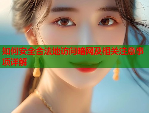 如何安全合法地访问暗网及相关注意事项详解  第2张