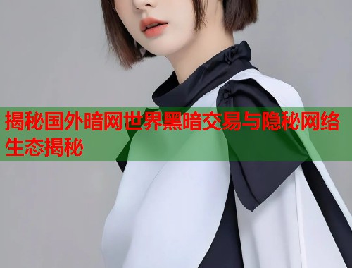 揭秘国外暗网世界黑暗交易与隐秘网络生态揭秘