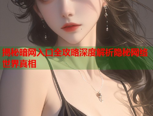 揭秘暗网入口全攻略深度解析隐秘网络世界真相