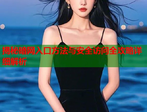 揭秘暗网入口方法与安全访问全攻略详细解析