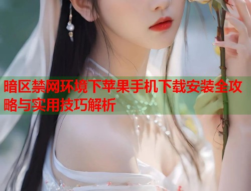 暗区禁网环境下苹果手机下载安装全攻略与实用技巧解析  第1张