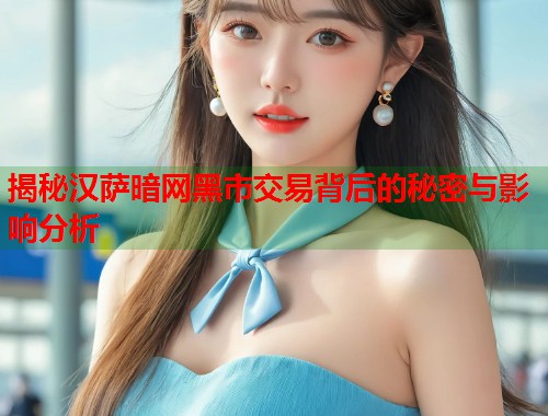 揭秘汉萨暗网黑市交易背后的秘密与影响分析  第1张